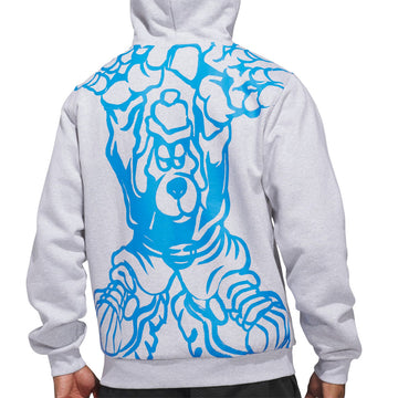 Adidas Kogan Hoodie - Light Grey Heather/Lucid Ray Blue