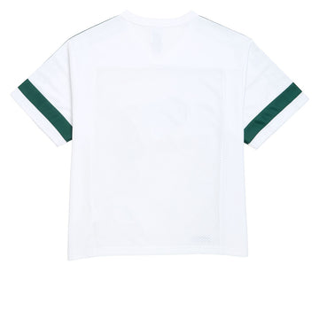 Adidas Tyshawn Jersey - White/Ice Gold Metallic/Collegiate Green