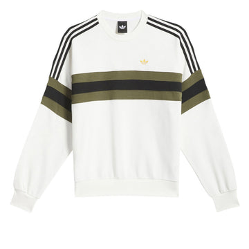 Adidas Skate OG Sweatshirt - Core White/Olive Strata/Black