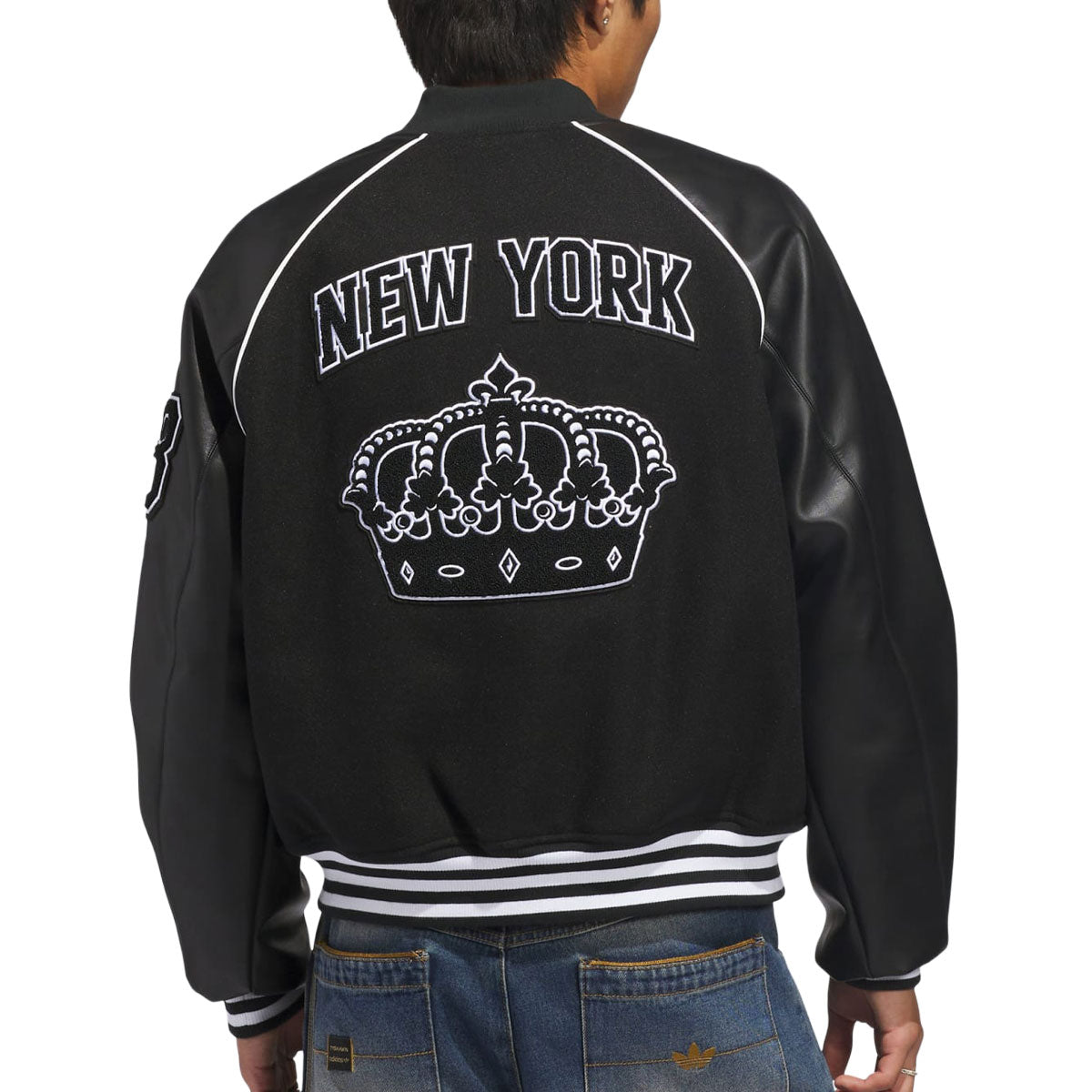 Adidas Tyshawn Letterman Jacket - Black/White – CCS