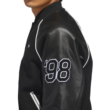 Adidas Tyshawn Letterman Jacket - Black/White