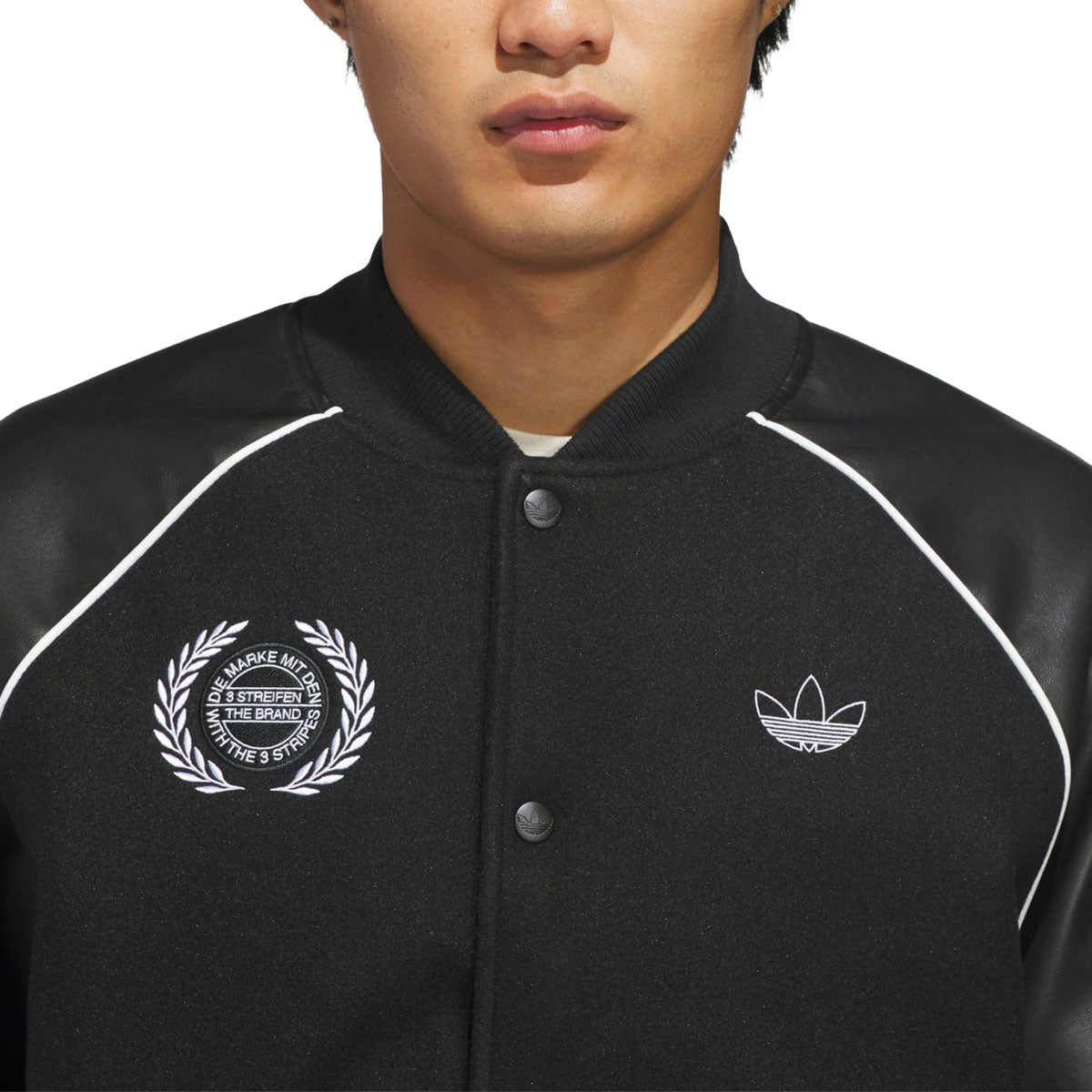 ジャンパー Adidas Tyshawn Letterman Jacket - Black/White – CCS