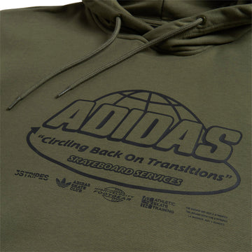 Adidas Skate Adi Core Hoodie - Olive Strata
