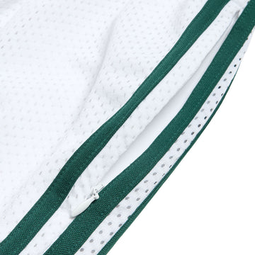 Adidas Tyshawn B Shorts - White/Matte Gold/Collegiate Green
