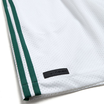 Adidas Tyshawn B Shorts - White/Matte Gold/Collegiate Green
