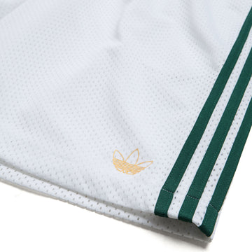 Adidas Tyshawn B Shorts - White/Matte Gold/Collegiate Green