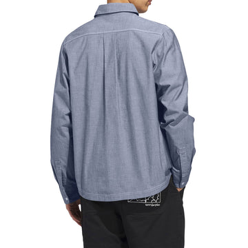 Adidas Gonz Long Sleeve Shirt - Aurora Ivy/White