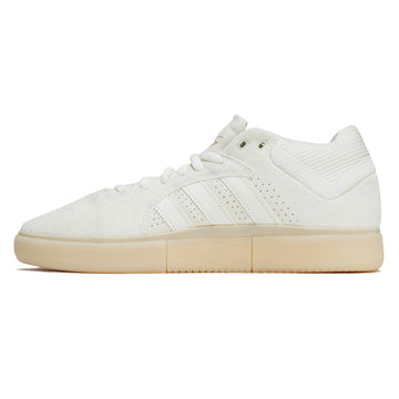 Adidas Tyshawn Shoes - Off White/Off White/Gold Metallic