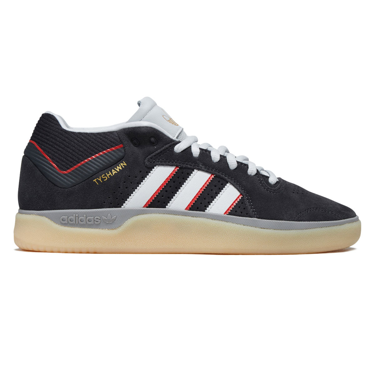 トントン Adidas Tyshawn Shoes - Carbon/Crystal White/Better Scarlet – CCS