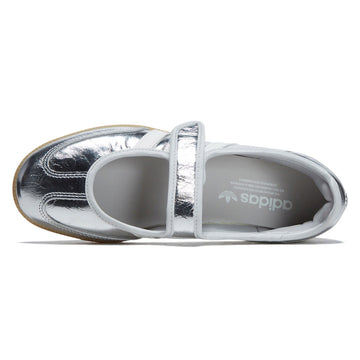 Adidas Womens Samba Jane Shoes - Silver Metallic/Off White/Gum