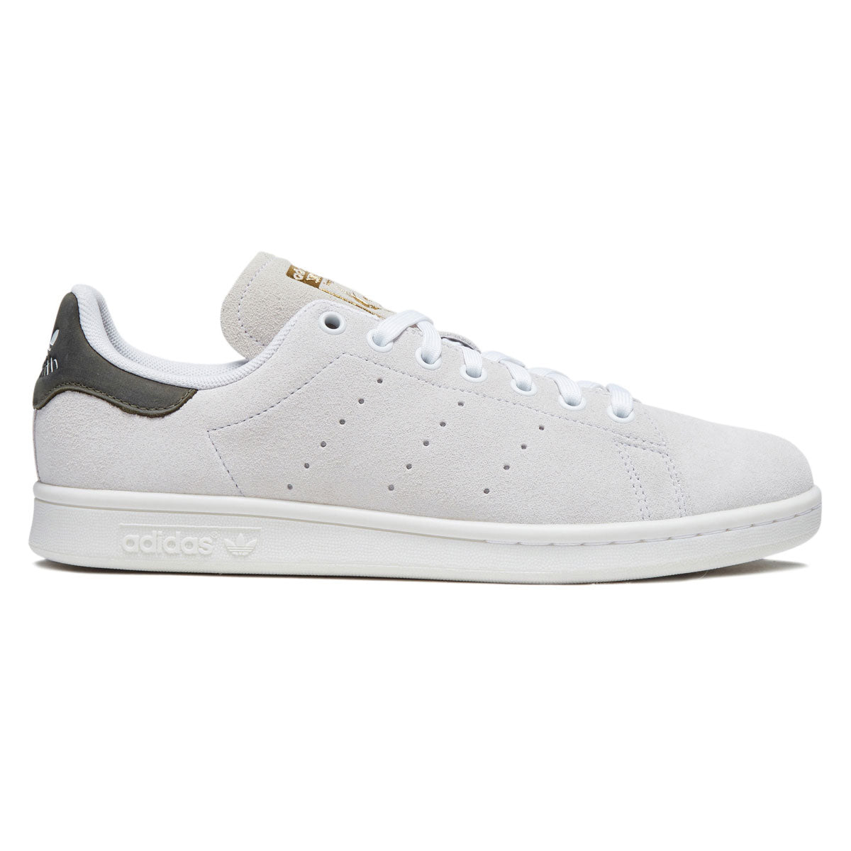 Adidas Stan Smith ADV Shoes - Crystal White/Olive Strata/Gold