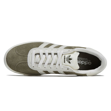 Adidas Gazelle ADV Shoes - Olive Strata/Chalk White/Gold Metallic