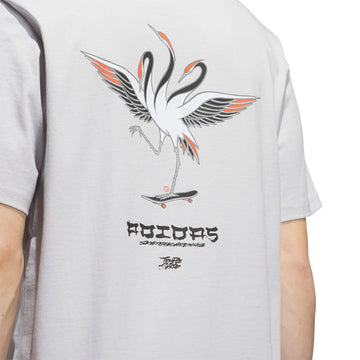 Adidas TOS Crane T-Shirt - Light Solid Grey/Black
