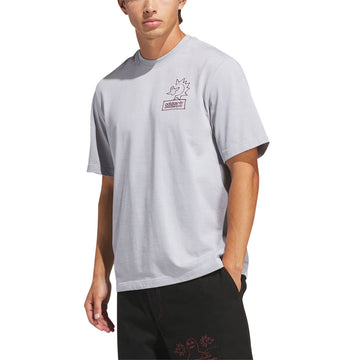 Adidas Gonz Na T-Shirt - Halo Silver/Shadow Red