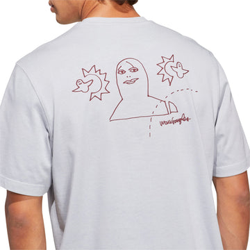 Adidas Gonz Na T-Shirt - Halo Silver/Shadow Red