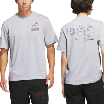 Adidas Gonz Na T-Shirt - Halo Silver/Shadow Red