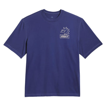 Adidas Gonz Na T-Shirt - Muted Purple/Acid Orange