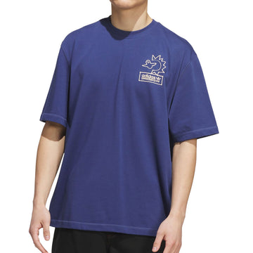 Adidas Gonz Na T-Shirt - Muted Purple/Acid Orange