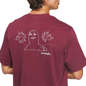 Adidas Gonz Na T-Shirt - Shadow Red/Halo Silver