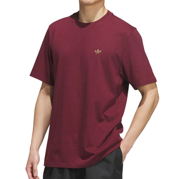 Adidas 4.0 Logo T-Shirt - Shadow Red/Khaki