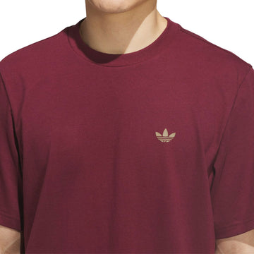 Adidas 4.0 Logo T-Shirt - Shadow Red/Khaki