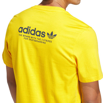 Adidas 4.0 Logo T-Shirt - Crew Yellow/Aurora Ink
