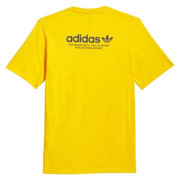 Adidas 4.0 Logo T-Shirt - Crew Yellow/Aurora Ink
