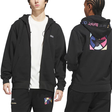 Adidas Gonz Graph Full Zip Hoodie - Black