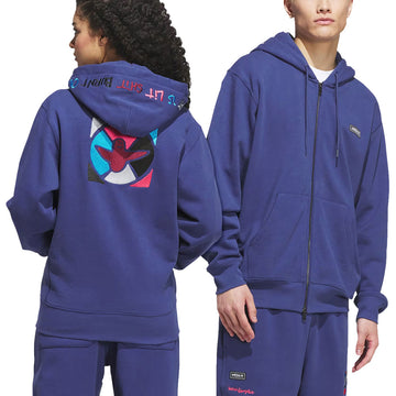 Adidas Gonz Graph Full Zip Hoodie - Muted Purple