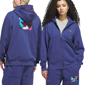 Adidas Gonz Graph Full Zip Hoodie - Muted Purple