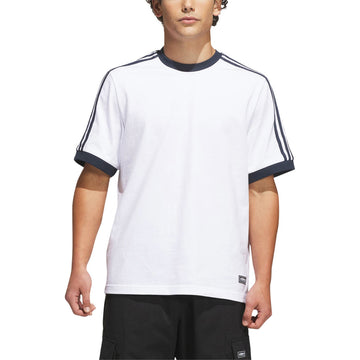 Adidas FSBS Ringer T-Shirt - White/Aurora Ink