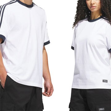 Adidas FSBS Ringer T-Shirt - White/Aurora Ink