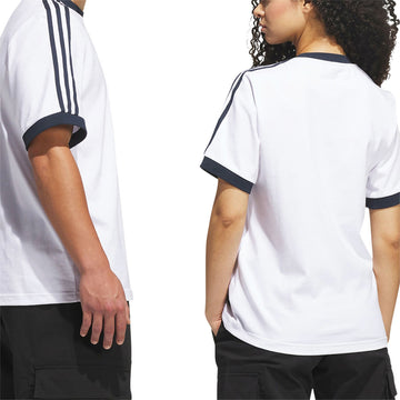 Adidas FSBS Ringer T-Shirt - White/Aurora Ink