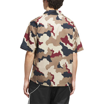 Adidas FS+ Shirt - Khaki Heather/Khaki/Aurora Ink/Shadow Red
