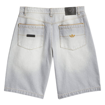 Adidas Tyshawn Washed Denim Shorts - Grey