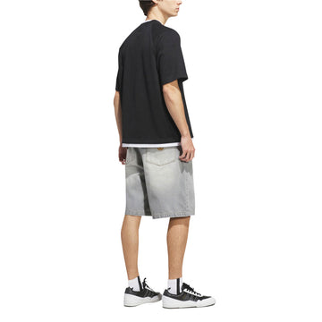 Adidas Tyshawn Washed Denim Shorts - Grey