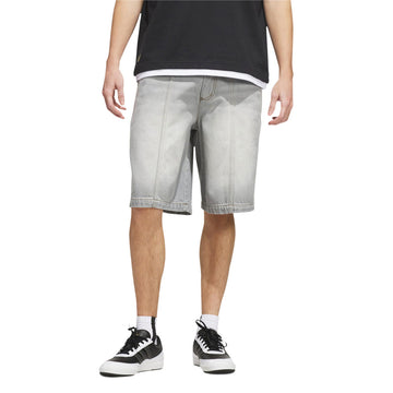 Adidas Tyshawn Washed Denim Shorts - Grey