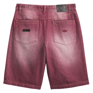 Adidas Tyshawn Washed Denim Shorts - Maroon