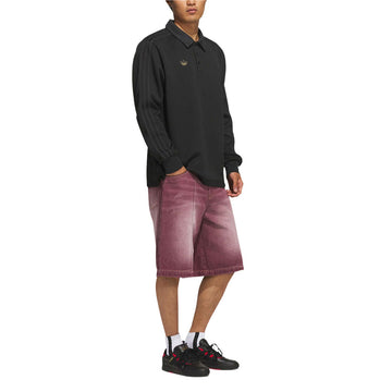 Adidas Tyshawn Washed Denim Shorts - Maroon