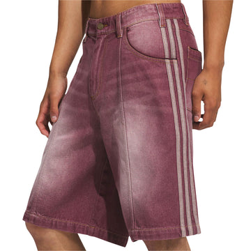 Adidas Tyshawn Washed Denim Shorts - Maroon