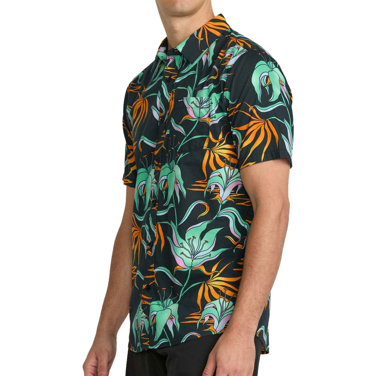 Volcom Brainmelter Floral Shirt - Black/Green image 3