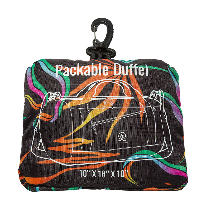 Volcom BT Packable Duffle Bag - Black/Green