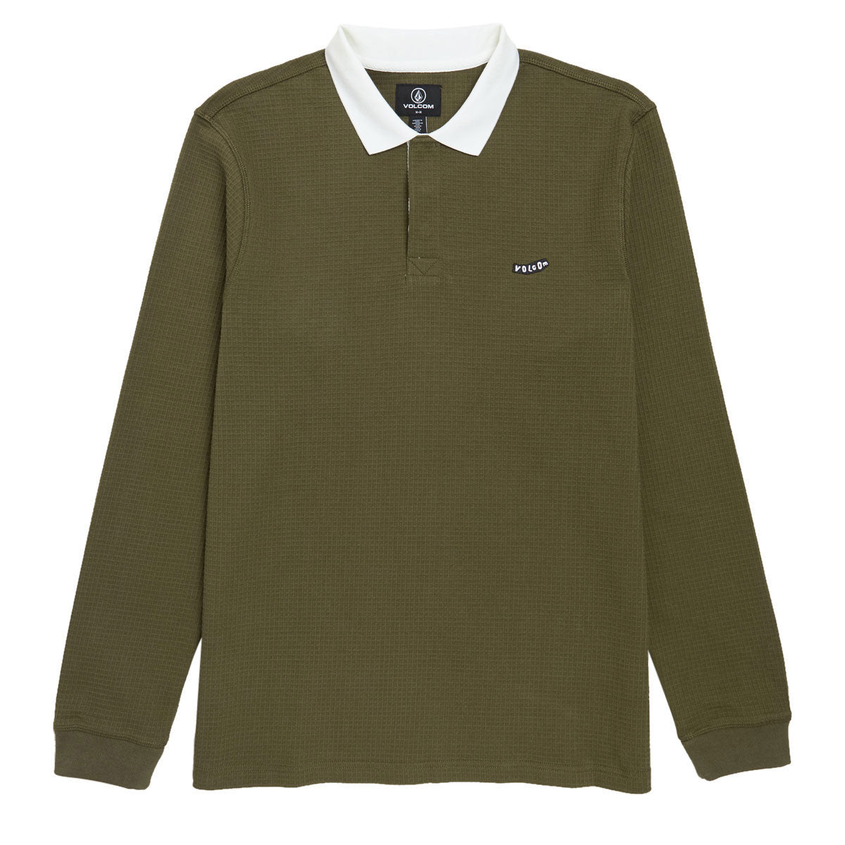 Volcom Curbstone Long Sleeve Polo Shirt - Sage Leaf image 1