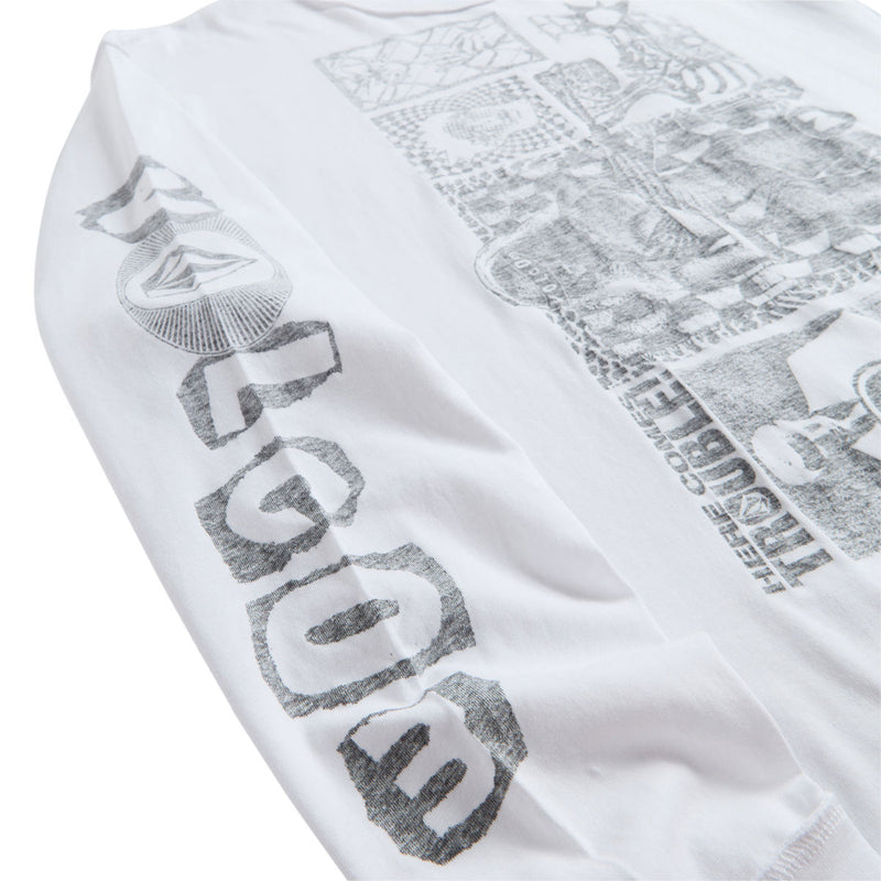 Volcom Povj Long Sleeve T-Shirt - White