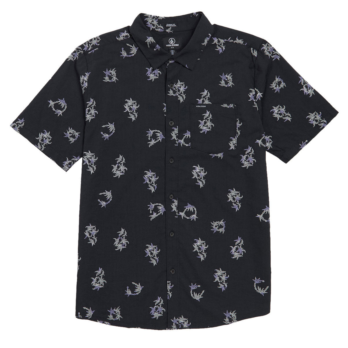Volcom Scaler Stone Woven Shirt - Antique Black image 1