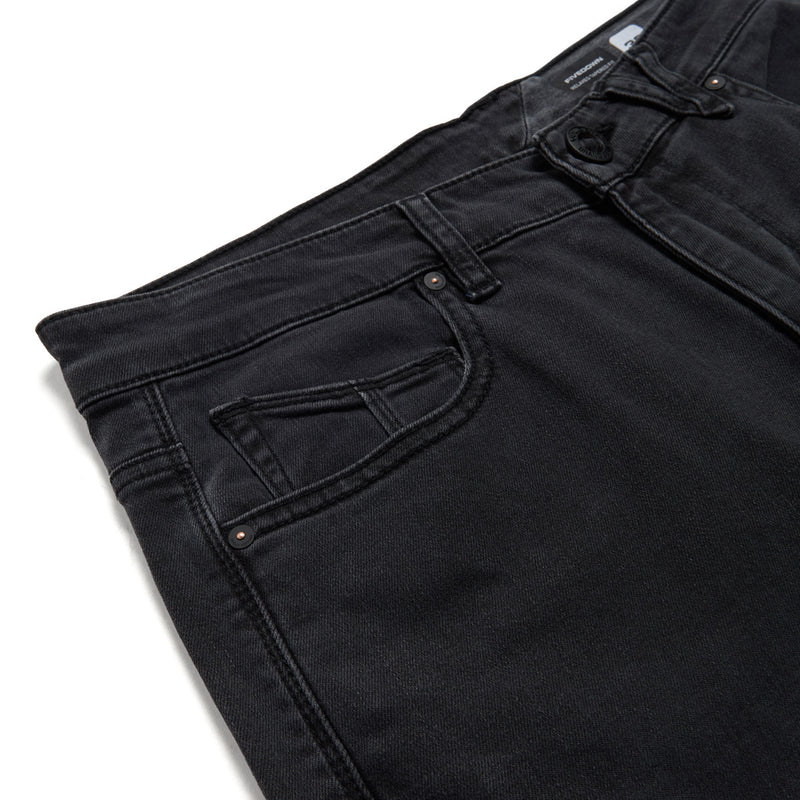 Volcom Fivedown Denim Jeans - Fade To Black