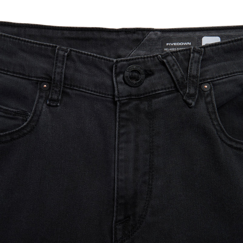 Volcom Fivedown Denim Jeans - Fade To Black