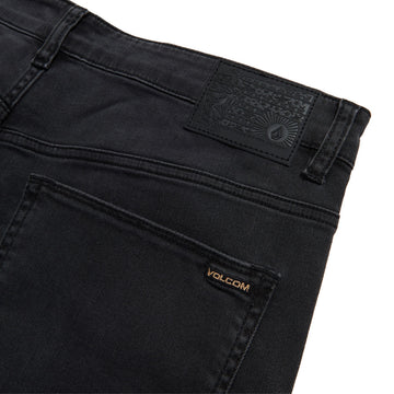 Volcom Fivedown Denim Jeans - Fade To Black
