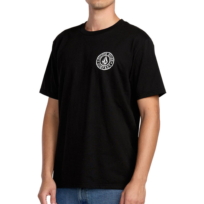 Volcom Logo Stamp T-Shirt - Black