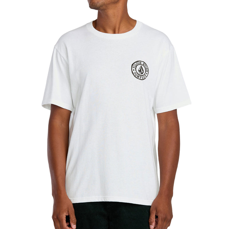 Volcom Logo Stamp T-Shirt - White